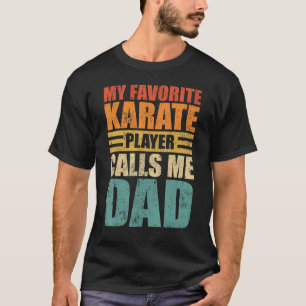 T-shirt Mens My Favori Karate Player Appelle Moi Papa Père