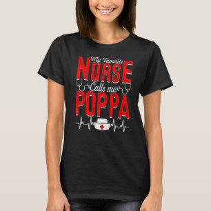 T-shirt Mens My Favori Nurse Appelle Moi Poppa Nursing Pap