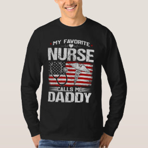 T-shirt Mens My Favori Nurse Me Appelle Papa Nursing Part