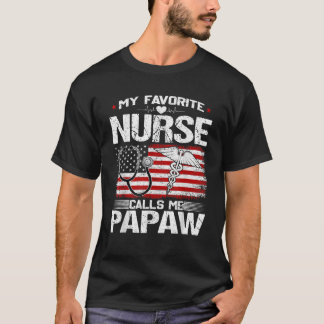 T-shirt Mens My Favori Nursing Me Appelle Papaw Nursing Pa