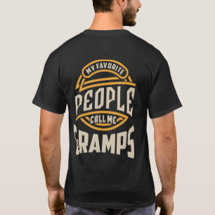 T-shirt Mens My Favoris Gramps Grandpa Cadeau