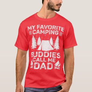 T-shirt Mens My Favorite Camping Buddies Call Me Papa Fath