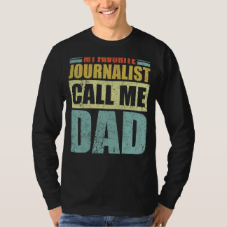 T-shirt Mens My Favorite Journalist m'appelle Papa Père