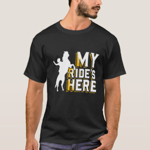 T-shirt Mens My Rides Ici Western American Rodeo Horse St