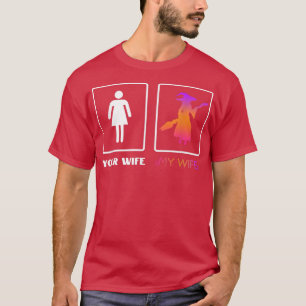 T-shirt Mens My Wife Witchcraft Lover Halloween Mari Wi