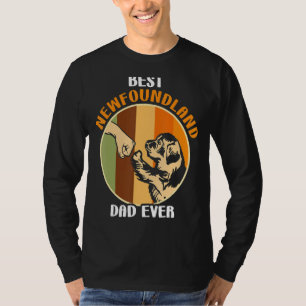 T-shirt Mens Newfie Dog Meilleur Terre-Neuve Papa Jamais 2