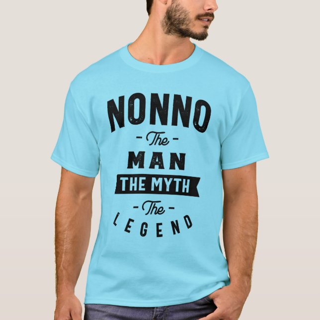 T-shirt Mens Nonno L'Homme Mythe Légende Grand-Père Cadeau (Devant)