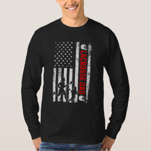 T-shirt Mens Nouveau Papa Bientôt Être Lacrosse Papa Retro