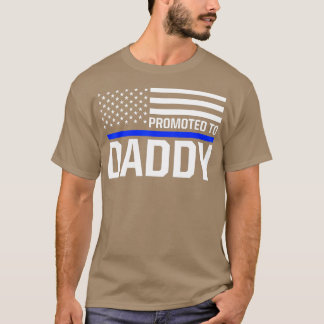 T-shirt Mens Nouveau Papa pour la première fois à la polic