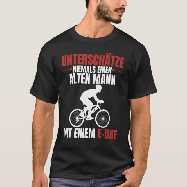 T-shirt Mens Olten Mann E Vélo Rider Dit (Devant)