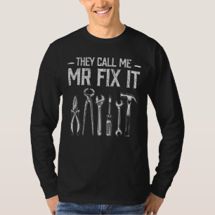 T-shirt Mens On M'Appelle M. Réparer Il Handyman Papa Répa