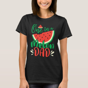 T-shirt Mens One In A Melon Papa Watermelon Anniversaire P
