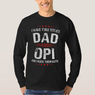 T-shirt Mens Opi J'Ai Deux Titres Papa Et Rock Les Deux