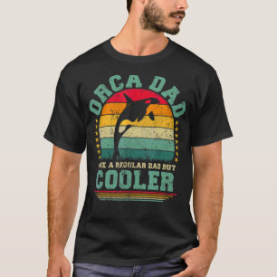 T-shirt Mens Orca Papa Comme Un Père Régulier Mais Père Gl