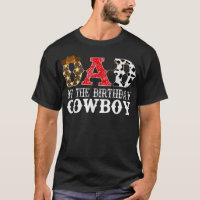 Mens Papa 1st Premier jour de Birthday Cowboy West