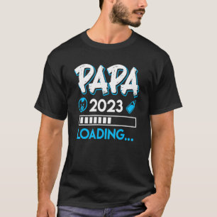 T-shirt Mens Papa 2023 Chargement Papa To Be Père 2023 1