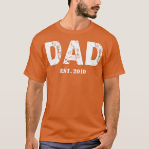 T-shirt Mens Papa a établi 2019 Daddy est cadeaux 2019
