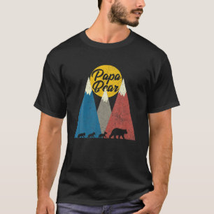 T-shirt Mens Papa Bear Chemise Trois Cubs   Triplet Papa F