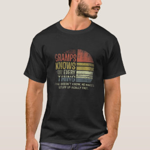 T-shirt Mens Papa Bumpy Savoir Tout Retro Christmas Gra
