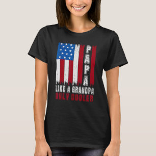 T-shirt Mens Papa Comme Un Grand-Père Seulement Père Glaci