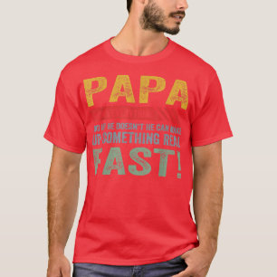 T-shirt Mens Papa Connaît Tout Grand-Père Fête des pères V