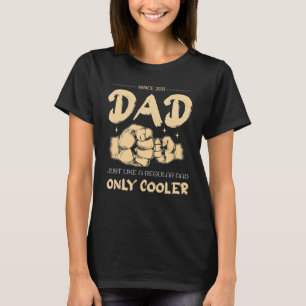 T-shirt Mens Papa depuis 2011 Comme un papa ordinaire seul