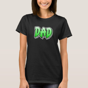 T-shirt Mens Papa Graffiti Style Design Qui Dit Papa 3