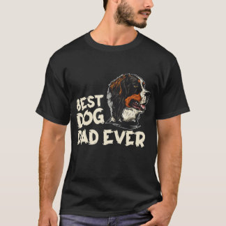 T-shirt Mens Papa Père Fête des pères Meilleur Chien Papa