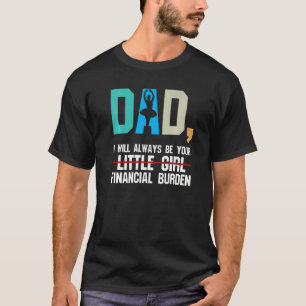 T-shirt Mens Papa Petite Fille Fardeau Financier Danse Pap