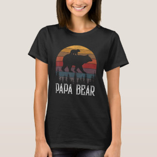 T-shirt Mens Papa Porte Fête des pères Vintage Pour Retro 