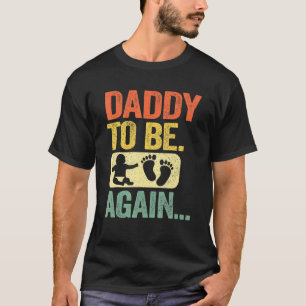 T-shirt Mens Papa sera de nouveau nouveau papa bientôt 2e