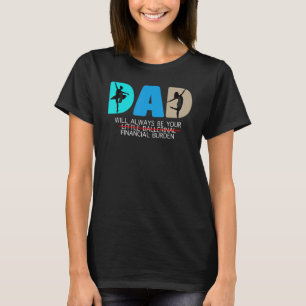 T-shirt Mens papa sera toujours ton petit Bal ballerinaire