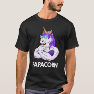 T-shirt Mens Papacorn Bodybuilder Daddy