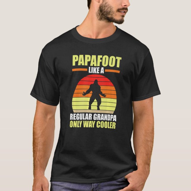 T-shirt Mens Papafoot Comme Un Grand-Père Régulier (Devant)