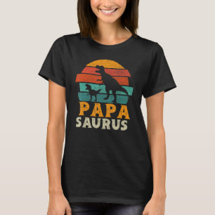 T-shirt Mens Papasaurus T Rex Dinosaur Funny Papa Saurus F