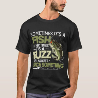T-shirt Mens Parfois c'est un poisson amusant Pêche Père