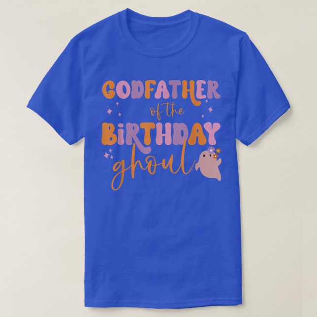 T-shirt Mens Parrain de l'Anniversaire Ghoul Ghost Hallowe (Design devant)
