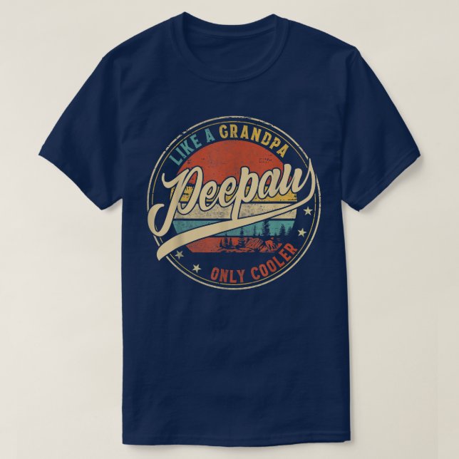 T-shirt Mens Peepaw comme un grand-père seulement Glacière (Design devant)