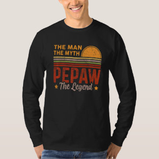 T-shirt Mens Pepaw L'Homme Mythe Légende Retro Grand-Père 