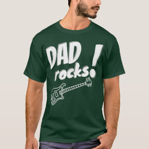 T-shirt Mens Père Fête des pères Papa Basse Guitare Rock M