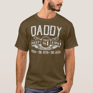 T-shirt Mens Personalized Daddy Best No