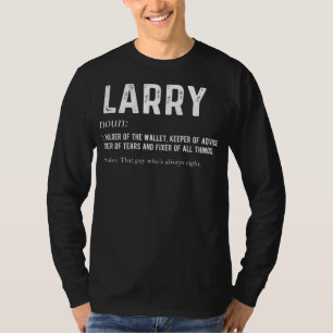 T-shirt Mens Personalized Larry Dad Noun Firstname