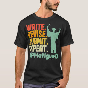 T-shirt Mens PhD les années 70 Rétro Classe Graduation C