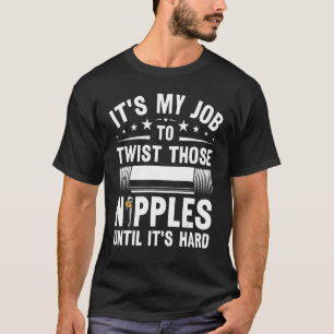 T-shirt Mens Plumbe Son Travail Pour Tourner Les Ondes Plu