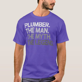 T-shirt Mens Plumber Don The Man Myth Legend Premium