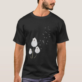 T-shirt Mens Pomeranian Dandelion Tee Pomeranian Co