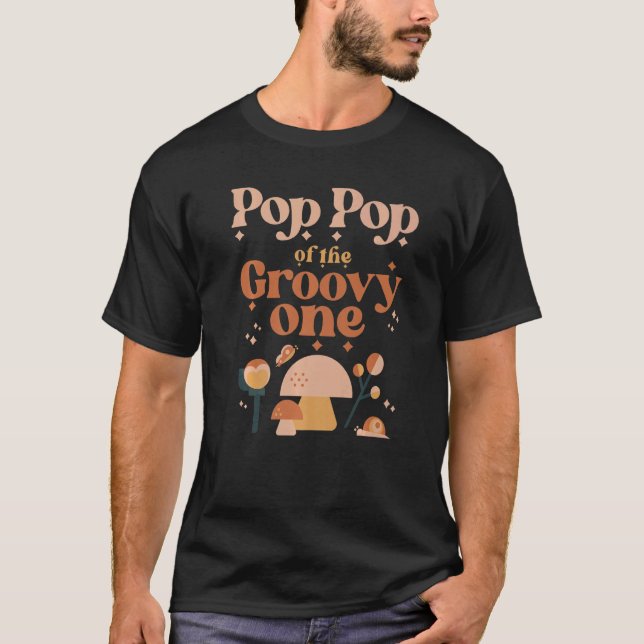 T-shirt Mens Pop Pop Du Super One Boho 1er Anniversaire H (Devant)