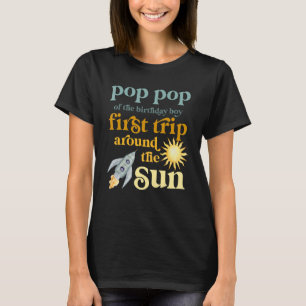T-shirt Mens Pop Pop Espace extra-atmosphérique 1er annive