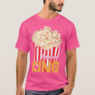 T-shirt Mens Popcorn King Cinema Lover Movie Night58