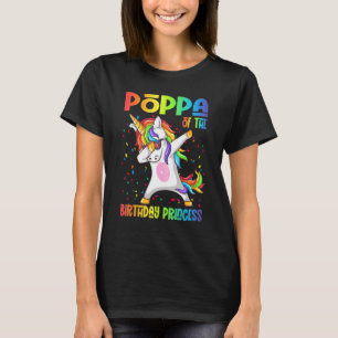 T-shirt Mens Poppa De L'Anniversaire Princesse Dabbing Uni